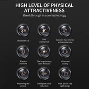 Toopower Ai Smart Bluetooth Headphones,Bluetooth Motorcycle Headset Communication,Bluetooth 5.3 Wireless,Stereo Noise Cancelling