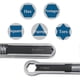 thumbnail image 4 of 2 Pcs Total Wrench 7 Inch And 9.5 Inch Wrench Set -funct Auto Rep Tools, 4 of 4