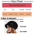thumbnail image 3 of Generic Winter Brim Beanie Hats for Women Slouchy Beanie Cap with Visor Women's Autumn Winter Plush Pile Hats Outdoor Warmth Cover Hats Women'S Fashion Knit Beanie, 3 of 4