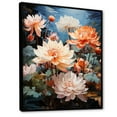 thumbnail image 2 of Designart "China Art Graceful flowers I" Floral Floater Framed Canvas Print, 2 of 7