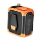 thumbnail image 2 of Ventilador de cinturón portátil para colgar en la cintura, viento fuerte, 150 velocidades, 14500 RPM, para colgar en el cuello naranja, 2 of 9