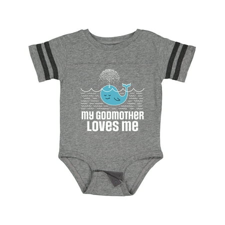

Inktastic My Godmother Loves Me Gift Baby Boy or Baby Girl Bodysuit