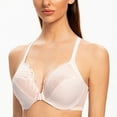 thumbnail image 4 of MELENECA Female Racerback Front Closure Unlined Underwire Bra for Women Soft Pink 38E, 4 of 4