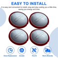 thumbnail image 3 of 1Pcs 133mm Hubcap for Fiat 500 Wheels Centre Hub Caps Dust Cover, 3 of 5