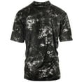 thumbnail image 2 of Burnside Golf Men's Tye Dye Performance Polo Shirt, Large Black, 2 of 3