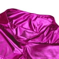 thumbnail image 7 of TiaoBug Women's Shiny Liquid Metallic Booty Shorts Yoga Gymnastics Workout Dance Bottoms Hot Pants Rose Large, 7 of 7