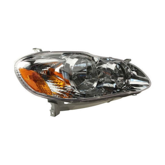 Right Headlight Assembly - Compatible with 2004 - 2008 Toyota Corolla 2005 2006 2007
