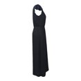 thumbnail image 3 of Ropa Playa Ocean Pacific para Mujer Maxivestido Cuello V Manga Olanes Elastico Cintura Negro Talla EG, 3 of 4