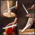 thumbnail image 4 of Household peeler, kitchen vegetable cutting, meat cutting, radish and diced small knife (solid wood sheath), 4 of 6