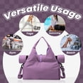 thumbnail image 6 of Muka Yoga Gym Bag for Women with Shoe Compartment, Large Capacity Travel Duffle Bag with Yoga Mat Holder (Black), 6 of 7