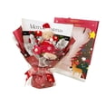 thumbnail image 4 of Ramo de Osito Bouquet de Peluche Hecho a Mano Flores Artificiales Decoración con Luz Tarjeta Adecuado para Cumpleaños Graduación Navidad Fiesta Hogar L Rojo, 4 of 8