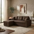 thumbnail image 2 of Sofá Cama Easy Living Wayfair con Almacenamiento Tapizado en Tela de Poliéster Color Café, 2 of 7