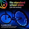 thumbnail image 4 of Brightz 9700345 Wheelbrightz Bicycle LED Light Kit  Blue, 4 of 6