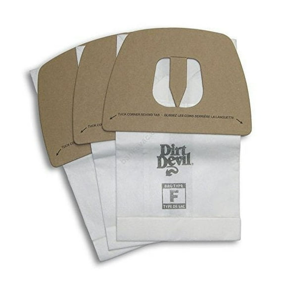 Compatible with Dirt Devil Canister Type F Paper Bags 3PK 3200147001