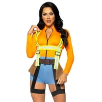 Leg Avenue Women's 2 Piece Construction Worker Costume Set