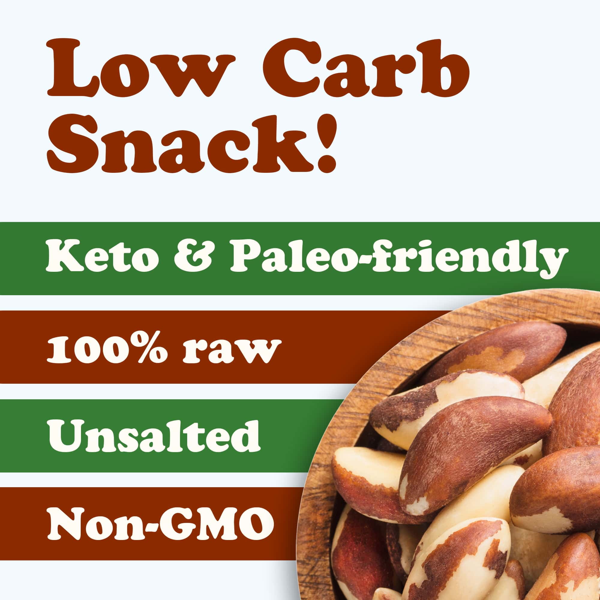 Food to Live, Brazil Nuts, 1 Pound, Non-GMO, Raw