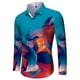 thumbnail image 4 of Camisas de manga larga con estampado 3D para hombre, camisas florales con solapa estampada, ropa de calle vintage informal ajustada para hombre, 4 of 5