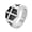 Silver, variant on Stainless Steel Cross Ring for Men Wide Band Vintage Bold Statement Classic Simple Minimalist Cross Jewelry Punk Rock Gift for Husband Son Black Size 13