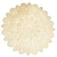 thumbnail image 1 of Diconna PVC Napperon Queue de Paon Or Chaud Noisetier Couleur Unie Décoration de Style Simple, 1 of 8