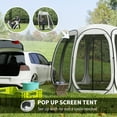 thumbnail image 4 of Outsunny 11' x 11.5' Screen Tent, Pop Up Gazebo with 2 Doors, Cream White, 4 of 10