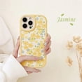 thumbnail image 3 of Compatible with Trendy Series Aesthetic Floral Soft Protective Women Cover for iPhone 14 Pro Max Case - 6.7 inch (Yellow), 3 of 9