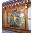 thumbnail image 2 of DouZhe Doorway Drape Split Curtains, Flowers Female Face Room Divider Privacy Door Curtains, 34" x 56", 2 of 7