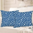 thumbnail image 2 of Blue Cream Dots Pillow Covers 16x16 Inch Set of 2 Boho Design Polka Dot Throw Pillows Modern Trendy Print Outdoor Decorative Pillowcase Square Cushion Cases Decor for Sofa Couch Bed, 2 of 6