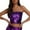 Purple, variant on Gswybco Tube Tops for Women Sparkly Sequin Strapless Bandeau Summer Tops Solid Color Crop Tank Blouse for Party Clubwear