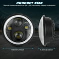 thumbnail image 4 of 5-3/4" 5.75 inch Motorcycle LED Headlight with Hi/Lo Beam DRL Turn Signal 5.75 inch Round Angle Driving Light, 4 of 13