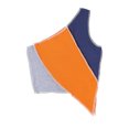 thumbnail image 1 of Faithtur Woman's Stitching Color Camisole One Shoulder Midriff-baring Waistcoat, 1 of 9