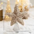 thumbnail image 1 of Bola de Navidad pintada dorada plateada, champán, estrellas brillantes, árbol de Navidad, decoración colgante para ventana, regalos pequeños, Juguetes, 1 of 4