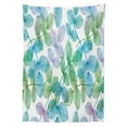 thumbnail image 3 of Ambesonne Floral Tablecloth Rectangular Table Cover, Flowers Leaves Ivy Ombre, 60"x84", Fern Green Pale Blue, 3 of 4