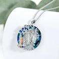 thumbnail image 3 of Fruilibee Tree of Life Always My Sister Forever with Blue Crystal Pendant Necklace, Alloy, 3 of 8