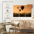 thumbnail image 5 of Elephant Stock Bagan Pagoda Balloons Wall Art - Horizontal Multi Panel Canvas - Living Room Wall Decor - Transportation Multi Panel - Orange And Brown Decor - 57" x 36", 5 of 8