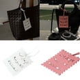 thumbnail image 2 of Arabic Letter Charm Keychain Decorative Ornament for Keys Bags PU Leather Backpack Decoration Colorful, 2 of 8