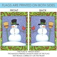thumbnail image 5 of Toland Home Garden Top Hat Snowman Winter Flag Double Sided 12x18 Inch, 5 of 5