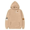 thumbnail image 1 of Kids Fashion Casual Loose Print Long Sleeve Hat with Rope Pocket Hooded Top, 1 of 3