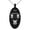 Black, variant on Stainless Steel Letter T Initial 3D Monogram Engraved Small Oval Charm Pendant Necklace