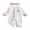Purple, variant on Cjfdfy Newborn Baby Girl Fall Outfit Little Sister Dot Print Ruffled Long Sleeve Button Footed Romper And Bow Headband Infant Coming Home Outfit Baby Cute Fall Winter Outfits