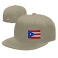 thumbnail image 4 of DouZhe Casquette à Visière Plate Snapback, Imprimés du Drapeau de Puerto Rico, Casquette de Baseball Jaune Ajustable pour Adulte, 4 of 6