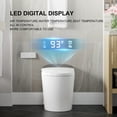 thumbnail image 4 of HOROW Toilette Intelligente avec Siège Chauffant Bidet, Rinçage Automatique, Sécheuse, Écran LED T03 une Pièce Allongée, 4 of 10