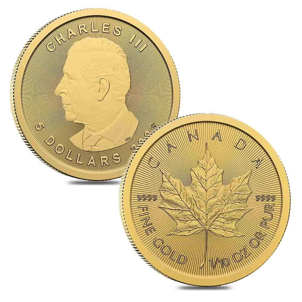 2026 1/10 oz Canadian Gold Maple Leaf $5 Coin BU (Sealed)
