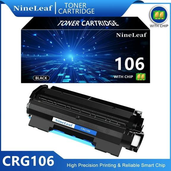 NineLeaf Compatible Toner Cartridge Replacement for Canon 106 Black Toner Cartridge use for imageClass MF6530 MF6540 MF6550 MF6560 MF6580 MF6590 MF6595 MF6595CX(1 Pack，5000 Pages)