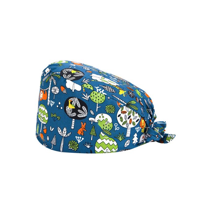 Gourd Caps Nurse Durability Pure Color Button Widely-used Professional Assorted Colors Tie Back Work Uniform Operating Hats L12
