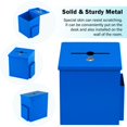 thumbnail image 4 of xydled Wall Mounted Suggestion Box,Ballot Box,Donation Mailbox with 50 Suggestion cards,Metal Suggestion Box with Lock,Key Drop Box,collection Box,87x 59x 71inch, 4 of 4