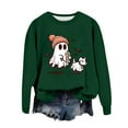 thumbnail image 1 of WEAIXIMIUNG Chandails en Molleton pour Femmes Coupe Ample Automne Imprimé Col Rond Pull Décontracté Manches Longues Blouse Ample, 1 of 4
