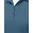 thumbnail image 4 of A2Y Women's Basic Casual Essentials 4-Button Junior-Fit Polyester Polo Shirt Cobalt 2XL, 4 of 6