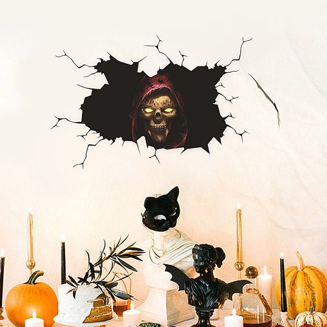 Regalos de decoración de fiesta de Halloween Pegatinas familiares personalizadas Pegatinas de pared Wmkox8yii gf10496
