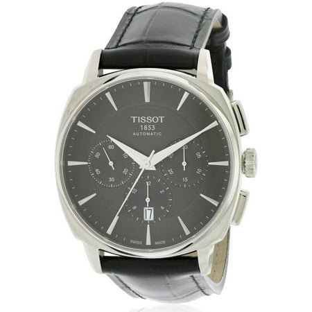 Tissot T-Lord Automatic Chronograph Leather Men's Watch, T0595271605100
