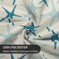 thumbnail image 3 of Summer Round Tablecloth 60 Inch Coastal Starfish Nautical Table Clothes Tropical Beach Rustic Waterproof Reusable Circle Table Cover for Picnic Party Dining Room Home Indoor Outdoor Decor, 3 of 6